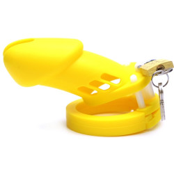 FUKR Cage de chasteté Silicone Bran 9 x 3cm Jaune